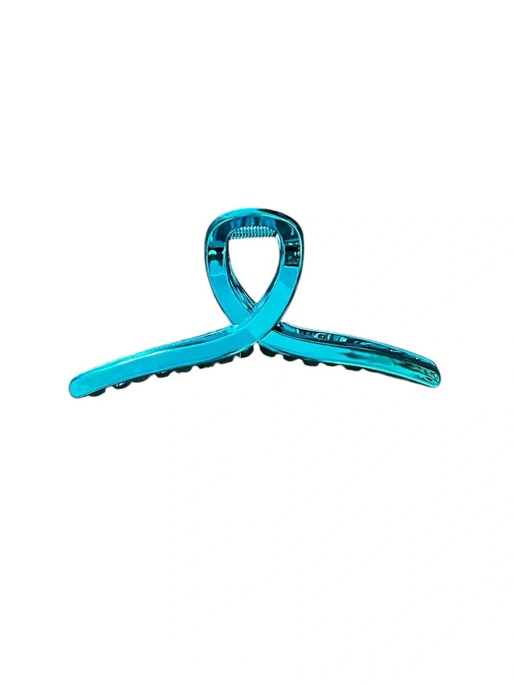 Bright Blue Turquoise Metallic Shiny Reflective Large 5